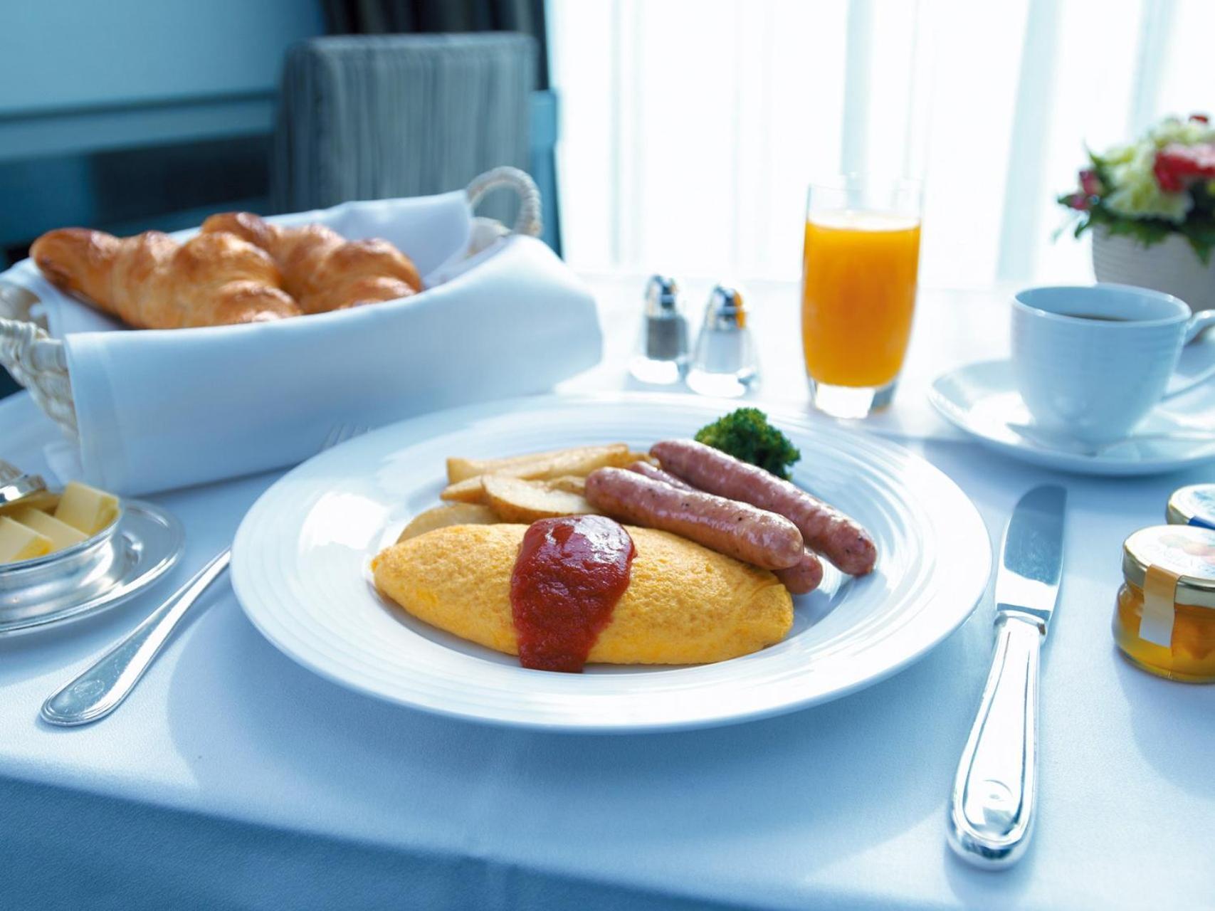 Hotel New Otani Tokyo The Main Экстерьер фото A typical breakfast